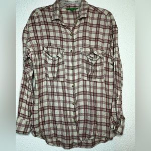 Women’s Dip cotton button up flannel